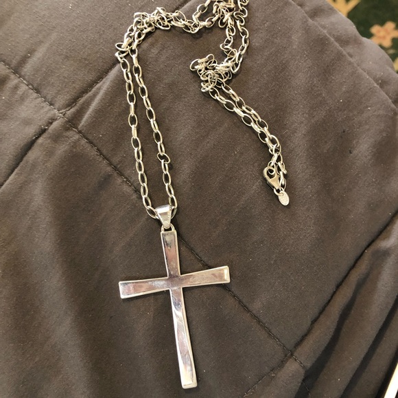 Milor Italy Sterling Silver Cross Necklace - Picture 1 of 4